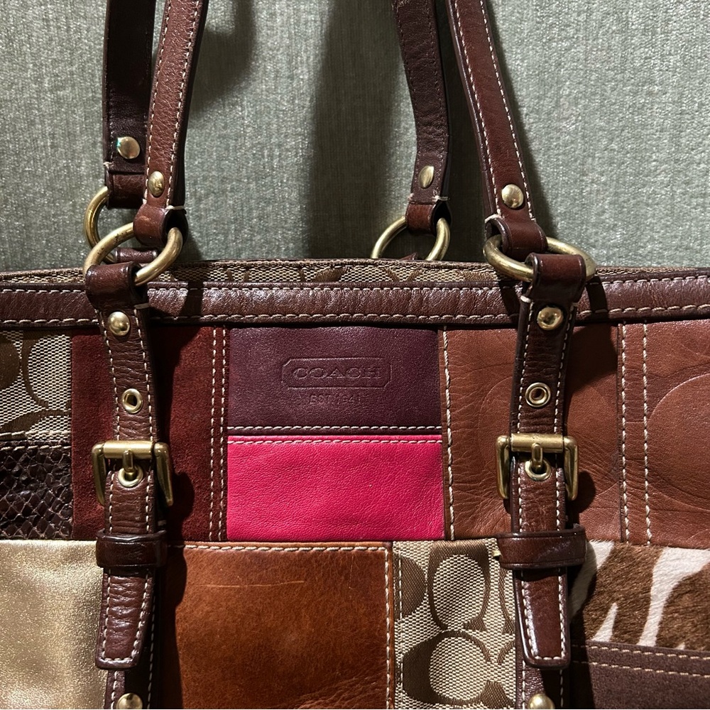 Coach Tote Bag Vintage Coach Handbag - Picture 2 of 14